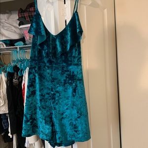 NWT velvet romper